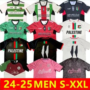 2024 2025 Palestine Soccer Jersey Home Away Black White 24 25 CD Palestino Nombre personalizado Número de fútbol Camisetas