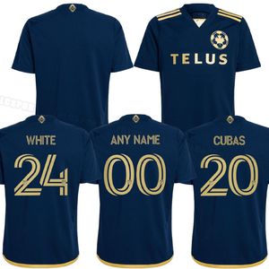 2024 2025 Jerseys de fútbol de Vancouver Whitecaps Home Away Men Kids Full Kits Fans Jugador Versión 24 25 Camisa de fútbol Tailandia Calidad 1 Jersey de fútbol 1