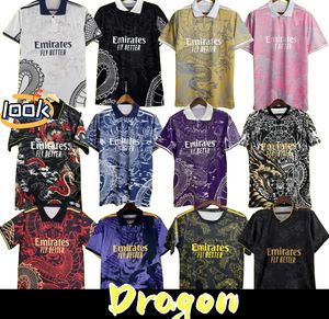 2024 25 Real Madrids Shirt Dragon Football Shirt Special Edition Camiseta de Futbol Pink Bellingham Vini Jr Soccer Jerseys Tchouameni Rodrygo Men Kit Polo
