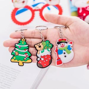 2024 2pcs Christmas Keychain Charms Santa Claus Christmas Tree Elk Snowman Chain Pendant Pending Christmas Decoration Gift Wholesale Sure, ici