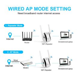 2024 300m Amplificateur de signal de répéteur de chignon à vapeur Repréateur WiFi à travers le routeur mural WR29 Nouveau routage de maison AP sans fil pour le signal WR29