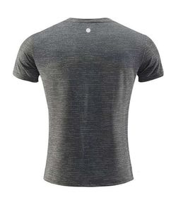 2024 Designer absorbant et respirant LL Citrons Hommes Chemises d'extérieur Nouveau Fitness Gym Football Football Mesh Back Sports T-shirt à séchage rapide Skinny Male Lu-lu