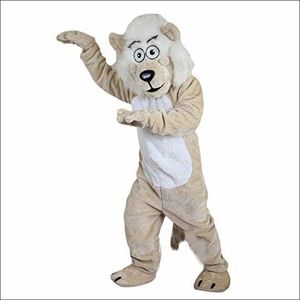 2024 Couleur de taille adulte Matching Lion Mascot Costume Halloween Carnaval Unisexe Adultes Tenue de fantaisie Costume Cartoon Séniture Dishy