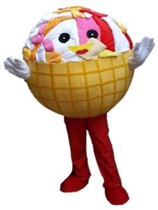 2024 Taille adulte Icecream Mascot Costume Performance Vêtements Mastret thème fantaisie déguisement Carnival Costum