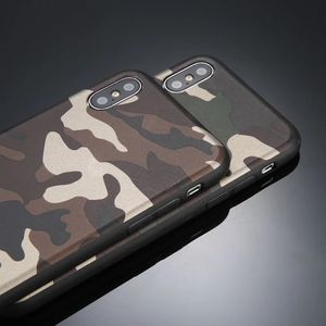 2024 Carie de camouflage vert de l'armée pour iPhone 11 12pro 13 Pro Max SE 2020 x xr xs max 6 6s 7 8 Plus Soft TPU Silicone Couverture arrière - Armée verte de l'iphone arrière
