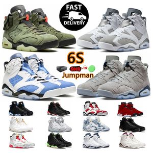 2024 Chaussures de basket-ball Jumpman 6 6s University Georgetown Midnight Electric Green Navy Cactus Jack Black Infrared Maroon baskets pour hommes baskets de sports de plein air 36-47