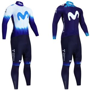 2024 Movistar Ciclismo JERSEY Bibs Pantalones Traje Hombres Mujeres Ropa Clclismo ITALIA Team Pro Thermal Fleece BICICLETA CHAQUETA Maillot Ropa