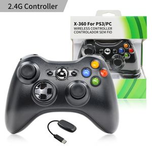 2024 By Sea Shipping pour Microsoft Xbox 360 2.4G Contrôleur de jeu sans fil Gamepad Golden Camouflage Joystick Double Shock Shock Controller
