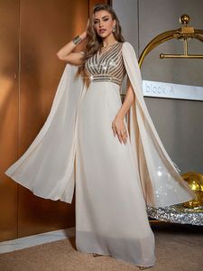 2024 mousseline de mousseline de la mariée Long Luxury Sexy Sight Prom Prom Fête Anniversaire Célébrité Sébrète Arabe Mother of Groom Robes de la fête de la taille et