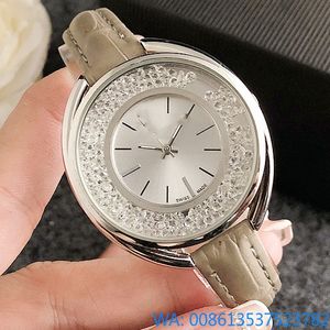 2024 Crystal SW Fashion Style Quartz Watches For Women Girl With Crystal Dial Metal Steel Band Wholesale Luxury Watch Reloj Mujer