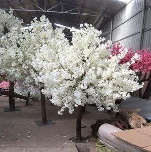 2024 Couronnes de fleurs décoratives Décoration de mariage 5 pieds de haut 10 pièce / lot Slik artificiel arbre de fleurs de cerisier colonne romaine conduit de route Fo Dhuog