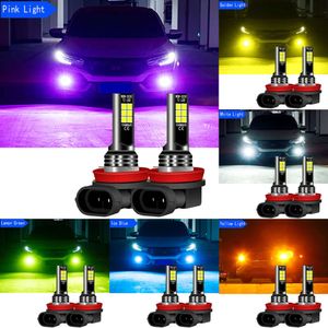 2024 Lumières décoratives 2 pièces feux antibrouillard avant lampes LED H8 H11 H16 pour Renault Grand Scenic Clio 2 3 4 Fluence Espace Duster Dokker Captur Arkana alaska