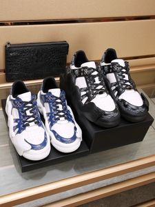 2024 Designer Chaussures décontractées Paisley Talon Sneakers Mesh Breath Leather Platform Sole Formners For Mens Outdoor Sports Fashion Runking Shoe Wholesale UE 38-44