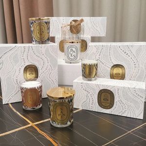 2024 Diptyques Aromaterapia Luz de lujo Juego de velas de nicho de alta gama Caja de regalos única y cara romántica con el día de San Valentín 240122