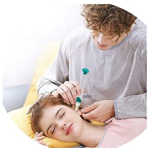 2024 Ear Wax Remover Q Kit de herramientas de limpieza de la oreja con tapa de succión Cerrar de cera para la oreja 16 piezas de reemplazo de reemplazo Cepillo de limpieza para cera para la oreja