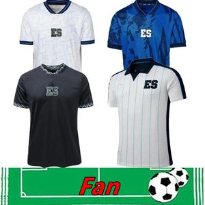 2024 El Salvador Soccer Jerseys 25th Anniversary Special 2023 23 24 25 Home Blue Away White White Teamsoccer Shirt Short Sheeve Football personnalisé Uniform 999