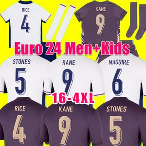 2024 Euro 24 25 BELLINGHAM Jerseys de fútbol SAKA FODEN INGLATERRA RASHFORD STERLING GREALISH Equipo nacional KANE Camiseta de fútbol Kit para niños Tops Calidad