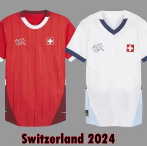 2024 Euro Suisse Jerseys de football Elvedi Akanji Zakaria Sow Rieder Embolo Shaqiri 24 25 Shirts de football