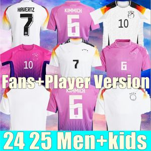 2024 Copa de Europa de Alemania Jerseys de fútbol Alemania Kroos Gnabry Werner Draxler Reus Muller Gotze Gotze Men and Kids Kit Fans Versión de la camisa de fútbol de la camisa de fútbol Uniforme