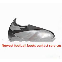 2024 botas de fútbol zapatos zapatillas de fútbol con calcetines con calcetines precisión de la bolsa de regalo+ botas de lengua de élite espigas de metal para hombre sin lecho suave