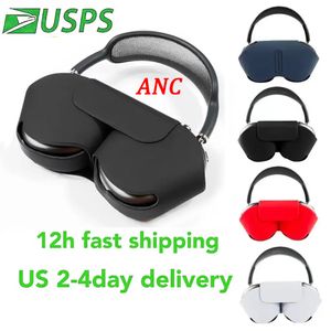 US 2-4 días para Apple AirPods Pro Max AirPods Pro2 AirPods3 Accesorios de auriculares Solid TPU Silicona Case de auriculares Protector