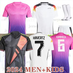 2024 Jerseys de fútbol Germanys Hummels Gnabry 24 25 Kroos Werner Draxler Reus Muller Gotze Men Camisas de fútbol Kits Kits Fans Versión del portero Tamaño S-4XL