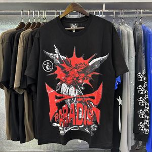 2024 Hellstar Camisa Hellstar THISH TEE Mens Diseñadora Diseñadora de camiseta gráfica TEE Ropa Hipster Waved Hell Star Shirts Mens