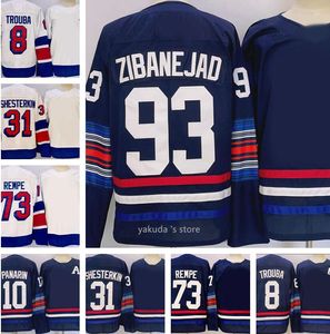 2024 Jerseys de hockey Home Dhgate Yakuda Dhgates 8 Trouba 10 Panarin 13 Lafreniere 20 Kreider 23 Fox 31 Shesterkn 73 REMPE 93 Zibanejad Sports Wholesale Dhgate populaire Dhgate