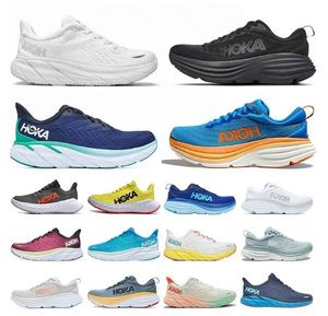 2024 Hoka One Clifton Bondi 8 Zapatillas para correr Amortiguación ligera Corredor de carretera de larga distancia Zapato Hombres Mujeres Zapatillas de deporte Drop Aceptado Estilo de vida 36-45