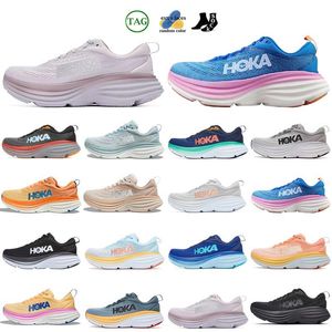 2024 Hokka Cliftoon 9 8 Chaussures de course Hokkas Boondi 8 Femmes Hommes Baskets basses en maille Triple Blanc Noir Livraison gratuite oon Cloud Cyclamen Sweet Lilac Baskets de sport