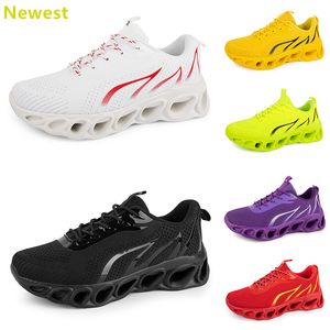 2024 Vente chaude Chaussures de course Hommes Femme Blancs Navys Crème Roses Noir Violet Gris Baskets Baskets Respirant Couleur 86 GAI