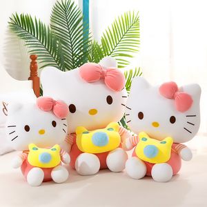 2024 Vente chaude en gros 35 cm caméra chat pour plus de tailles jouets en peluche jeux pour enfants camarades de jeu cadeaux de vacances décor de chambre cadeaux de vacances