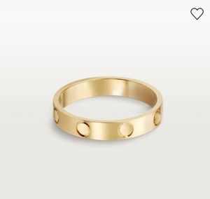 Anillo de amor 2024 con anillos de boda de 3 mm, joyería para mujer, promesa para hombres con bolsa de terciopelo