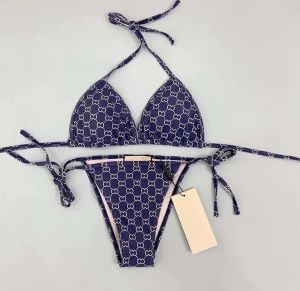 2024 Diseñador de bikini de lujo Sexy Beach Bikinis Traje de natación Carta de moda Lace impreso Traicio de baño Summer Split For Women Beach Beach