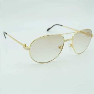 2024 Diseñador de lujo fuera del diseñador de lujo Nuevas gafas de sol para hombres y mujeres de hombres Vintage Glasses Fashion Metal Markes Gafas de Sol Mujerkajia