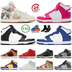 2024 Hommes Femmes Panda Haute Plateforme Designer Chaussures Rammellzee Classics Triple Rose Prime University Bleu Rouge Syracuse Top Mocassins En Cuir OG Baskets Dhgate