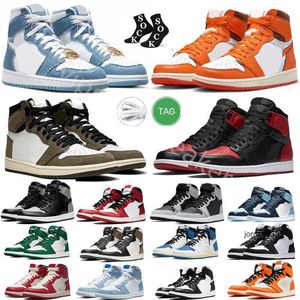 2024 Hommes femmes Chaussures de basket Patent Bred Dark Moka Marina Ice Diamond Yellow Toe Stealth University Blue Reverse Light Smoke Grey chaussures de sport baskets basses