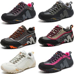 2024 Mountaineering shoes lightweight non slip outdoor shoes leather breathable wear-resistant men hiking shoes women sports tourism shoe size 39-45