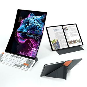 2024 nouveau 13.5 pouces double écran ordinateur portable double touche double tactile bureau apprentissage Mini ordinateur