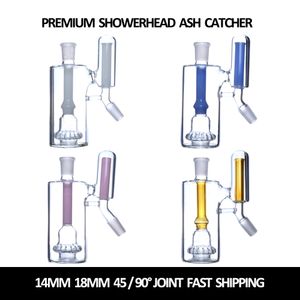 2024 Nuevo 8 Styles Bong Ash Catcher Hookah al por mayor 14 mm 18 mm 45/90 Grado Accesorios de fumar de vidrio Joint Glass