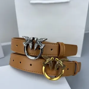 2024 Nuevo cinturón de diseñador Marca para hombre 4.0 cm Para mujer 3.0 cm Cinturón con hebilla de golondrina Clásico Cuero genuino Tendencia Moda Ocio Hebilla de pájaro Cinturón de cuero de vaca Regalo perfecto QQ