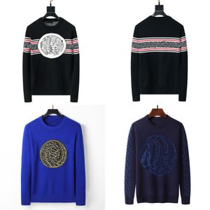 2024 nuevos diseñadores suéteres de invierno retro clásico sudadera de lujo hombres brazo bordado cuello redondo mujeres moda jersey cómodo puente de alta calidad