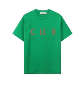 2024 Nouvelle marque haut de gamme Logo Impression d'été élégant coton pur t-shirt t-shirt