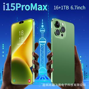 2024 Nuevo teléfono móvil transfronterizo I15 Promax 16 1T Comercio exterior Máquina inteligente todo en uno Fuente La fábrica puede enviar en nombre