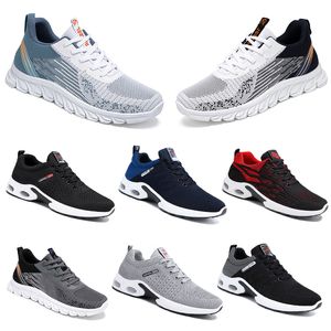 2024 nuevos hombres zapatos de mujer Senderismo Correr zapatos planos suela suave moda negro blanco rojo bule cómodo moda antideslizante tamaño grande punta cerrada