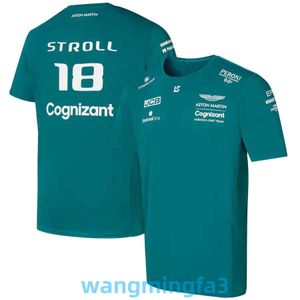 2024 Nuevo modelo Camisetas Diseñador Verano Camiseta para hombre F1 Racing Traje 3D Impreso Moda Cuello redondo Manga corta Venta de velocidad recta