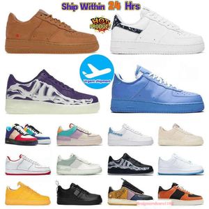 2024 Nouvelles chaussures Force1 Low Classic Designer avec boîte Hommes Femmes Baskets Triple Blanc Noir Lin Utilitaire Rouge Pale Ivoire Pastel Hommes Baskets Entraînement En Plein Air.1