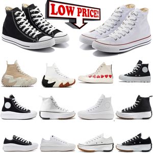 2024 Nouveau style Designer Chaussures de toile Hommes Femmes Plate-forme de fond épais Chaussures de sport Classique noir et blanc haut haut bas haut baskets confortables prix bas