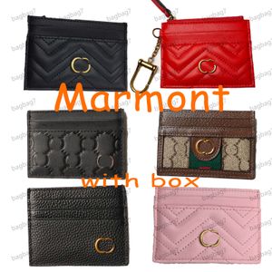 2024 Nouveau style Top Quality MARMONT portefeuilles Carte Portefeuille Dossin de cartes Sacs de mode Accessoires Zippy Portelettes Card Slots Coins Femmes Femmes Portefeuille Clé des porte-monnaie avec boîte