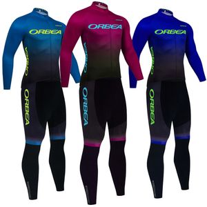 2024 ORBEA ORCA Chaqueta de bicicleta Baberos Pantalones Traje Hombres Mujeres Ropa Clclismo Equipo Pro Invierno Polar térmico Ciclismo Maillot Jersey Ropa de montar